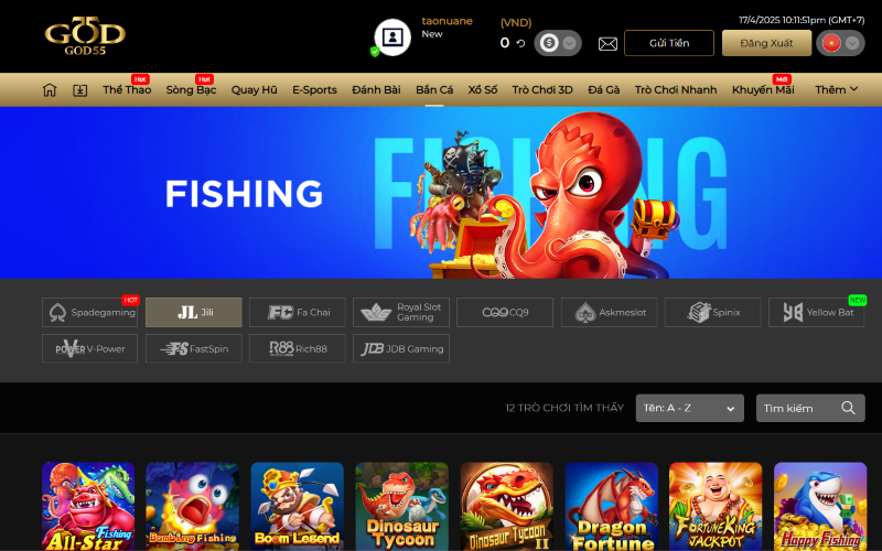 Bắn cá 1 Bắn cá God55