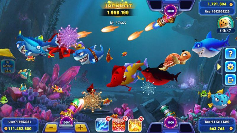 Bắn Cá Đại Dương tại GOD 55 – Thế giới dưới biển săn thưởng cực đã 3 Tỷ lệ trả thưởng hấp dẫn theo từng loại cá