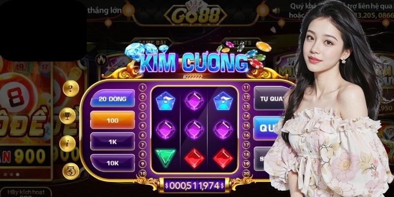 Nổ Hũ Kim Cương tại GOD55 – Game slot siêu hấp dẫn với Jackpot khủng 1 Nổ Hũ Kim Cương tựa game slot nổ hũ 5 cuộn, 3 hàng GOD55